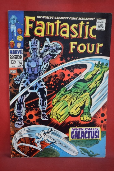FANTASTIC FOUR #74 | KEY KIRBY COVER FEATURING GALACTUS AND SILVER SURFER - 1968