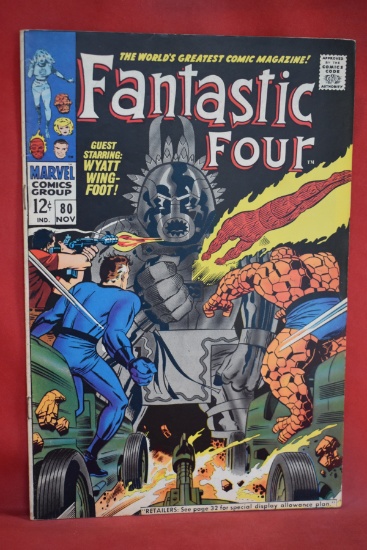 FANTASTIC FOUR #80 | 1ST APP OF TOMAZOOMA THE LIVING TOTEM | KIRBY/LEE - 1968 - VERY SOLID