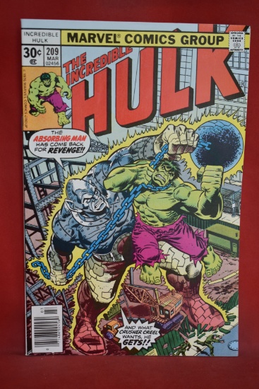 HULK #209 | CLASSIC BATTLE WITH ABSORBING MAN! | ED HANNIGAN - 1977