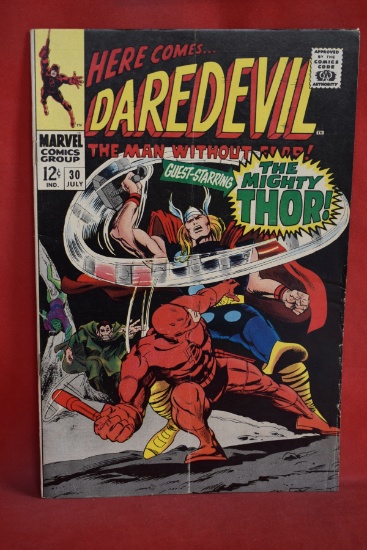 DAREDEVIL #30 | THE THUNDER GOD! | CLASSIC GENE COLAN THOR COVER | *SUB-CREASE, SOLID, SEE PICS*