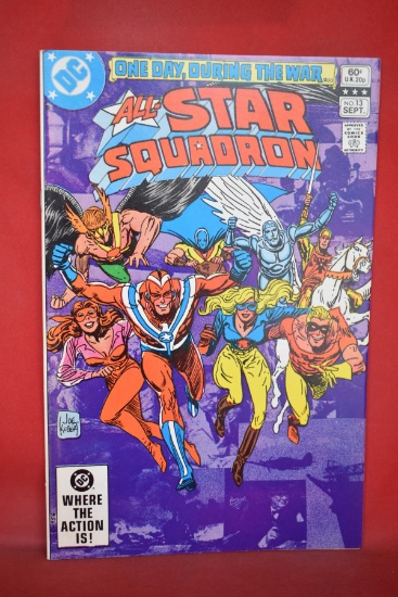 ALL STAR SQUADRON #13 | ONE DAY, DURING THE WAR.. | ROY THOMAS/JOE KUBERT