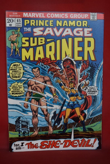 SUB-MARINER #65 | THE CRY OF THE SHE-DEVIL! | JOHN ROMITA/DON HECK - 1973