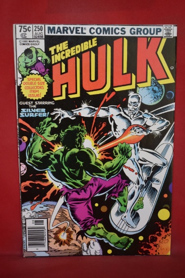 HULK #250 | KEY 1ST APPEARANCES ISSUE - ICONIC MILGROM SILVER SURFER COVER
