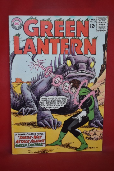GREEN LANTERN #34 | THREE WAY ATTACK AGAINST GREEN LANTERN | KANE, FOX, ANDERSON - 1965 - NICE BOOK!