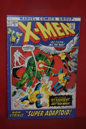 X-MEN #77 | WHEN TITANS CLASH! | TUSKA/ROTH - 1972 - VERY SOLID!