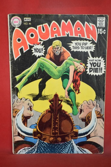 AQUAMAN #46 | CLASSIC NICK CARDY - 1969 | *STAPLES GOOD, SOME CREASING, SEE PICS*