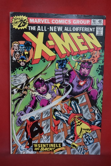 X-MEN #98 | KEY 1ST WOLVERINE UNMASKED! | CLARK KENT, STAN LEE & JACK KIRBY CAMEOS - 1976
