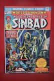 WORLDS UNKNOWN #8 | THE GOLDEN VOYAGE OF SIMBAD! | GIL KANE & JOHN ROMITA - 1974