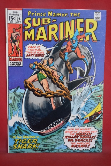 SUB-MARINER #24 | KEY COVER ART BY JOHN BUSCEMA - VERY SOLID - SEE PICS