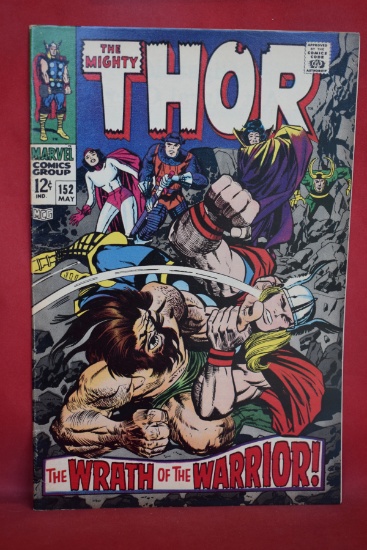 THOR #152 | THE WRATH OF THE WARRIOR! | KIRBY/LEE - 1968 - NICE BOOK!