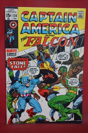 CAPTAIN AMERICA #134 | 1ST "CAPTAIN AMERICA AND FALCON", 1ST STONE FACE! | JOHN ROMITA/HERB TRIMPE