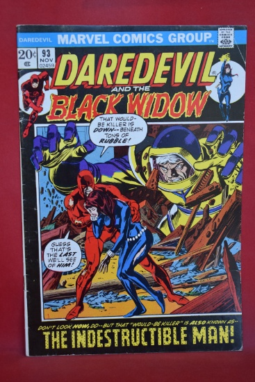 DAREDEVIL #93 | THE INDESTRUCTIBLE MAN! | GIL KANE - 1972 - SOLID!