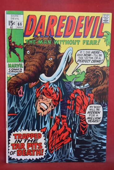 DAREDEVIL #66 | AND ONE CRIED MURDER! | CLASSIC MARIE SEVERIN - 1970 - PRETTY NICE BOOK!