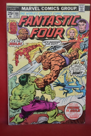 FANTASTIC FOUR #166 | CLASSIC BUCKLER:  BATTLE OF HULK VS THING! | *MVS MISSING - SEE PICS*