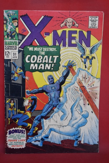 X-MEN #31 | KEY 1ST APPEARANCE OF COBALT MAN! | ROTH/ADKINS - 1967 - PRETTY NICE BOOK!