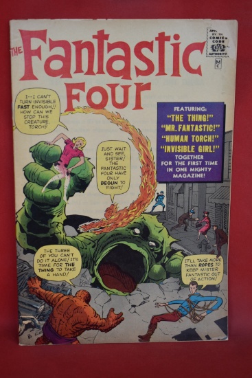 FANTASTIC FOUR #1 | KEY GOLDEN RECORD REPRINT!! | VERY NICE BOOK WITH CORNER DAMAGE