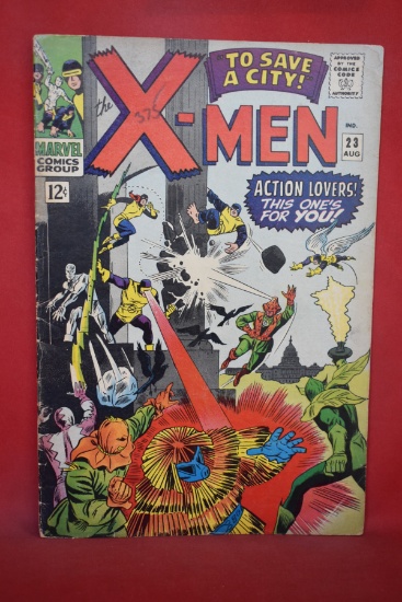X-MEN #23 | TO SAVE A CITY! | DICK AYERS/WERNER ROTH - 1966 - SOLID BOOK