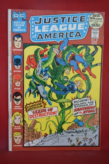JUSTICE LEAGUE #99 | SEEDS OF DESTRUCTION! | CARDY/DILLIN - 1972 - PRETTY NICE!