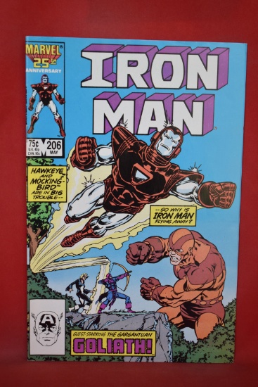 IRON MAN #206 | THE BATTLE WITH GOLIATH! | MARK BRIGHT - 1986
