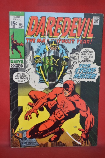DAREDEVIL #64 | SUDDENLY.. THEN STUNT-MASTER! | JOHN ROMITA/GENE COLAN - 1970