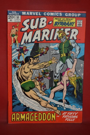 SUB-MARINER #51 | ARMAGEDDON! | GIL KANE - 1972 - SOLID!