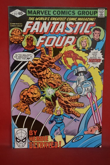 FANTASTIC FOUR #217 | DESTRUCTION OF HERBIE | JOE SINNOTT - 1980