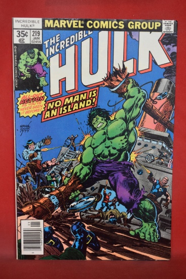 HULK #219 | NO MAN IS AN ISLAND! | ERNIE CHAN - 1977