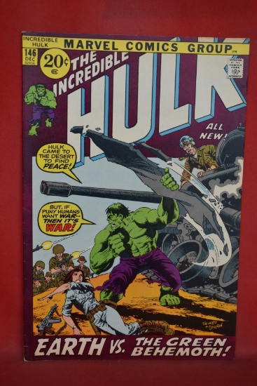 HULK #146 | EARTH VS THE GREEN BEHEMOTH! | HERB TRIMPE - 1971 - PRETTY NICE!