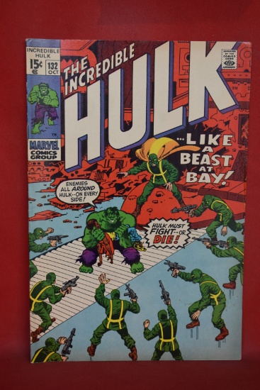 HULK #132 | IN THE HANDS OF HYDRA! | HERB TRIMPE - 1970 - PRETTY NICE!