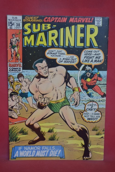 SUB-MARINER #30 | CALLING CAPTAIN MARVEL! | SAL BUSCEMA - 1970