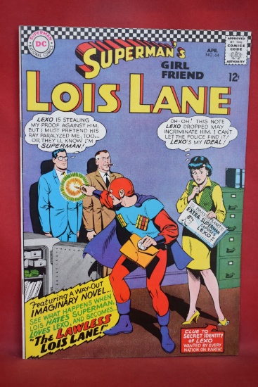 LOIS LANE #64 | THE LAWLESS LOIS LANE! | KURT SCHAFFENBERGER - 1966 - NICE BOOK!