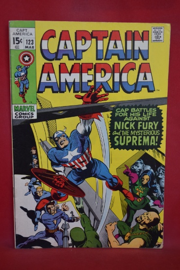 CAPTAIN AMERICA #123 | 1ST APPEARANCE OF SUPREMA (MOTHER NIGHT) | GENE COLAN/STAN LEE - 1970