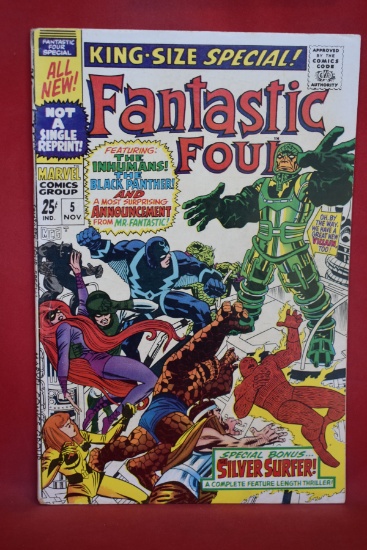 FANTASTIC FOUR ANNUAL #5 | KEY 1ST SOLO SILVER SURFER STORY, 1ST APPEARANCE OF PSYCHO-MAN!