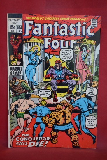 FANTASTIC FOUR #104 | MAGNETO - OUR WORLD ENSLAVED! | JOHN ROMITA & STAN LEE - 1970