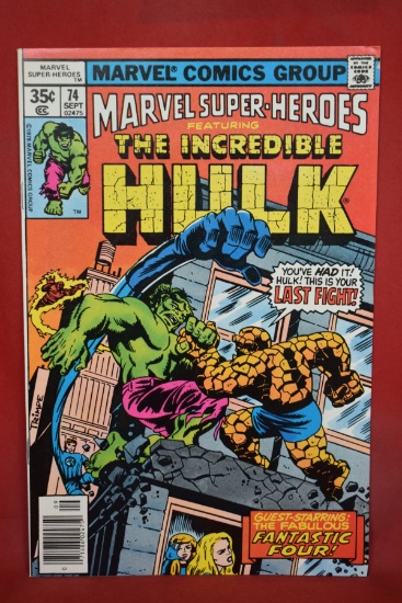 MARVEL SUPER-HEROES #74 | THE HULK'S LAST FIGHT! | HERB TRIMPE - 1978