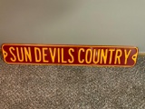 Sun Devil Country metal sign