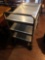 3 shelf serving cart with casters