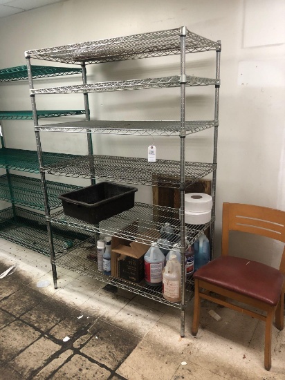 6 level metal shelf