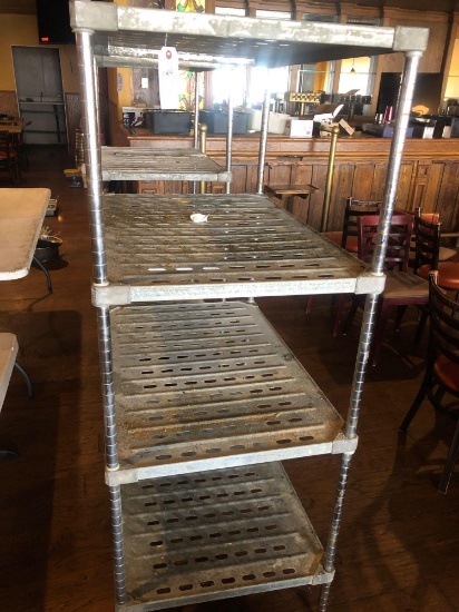 4 level metal shelf