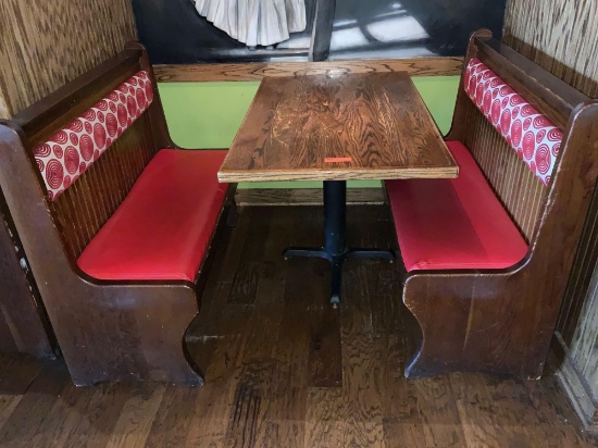 Booth Set, two bench seats and a table