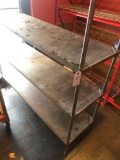 4 level metal shelf