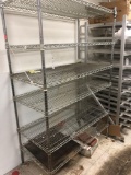 6 level metal shelf