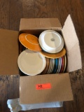 box of 42 - 7 in round plates