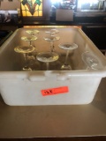 8 - margarita glasses with plastic tub included