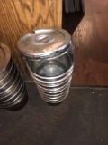 Stainless steel soup containers with misc. lids