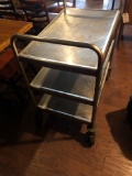 3 shelf serving cart with casters