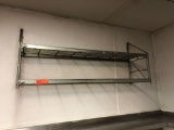 two level metal wall shelf