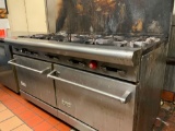 American Gas Range - 10 top burner gas grill with double oven