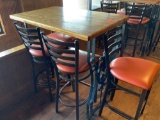 Hightop table with four chairs