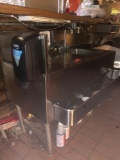 60 in x 22 in stainless steel behind the bar wash station with electric oulet attachment